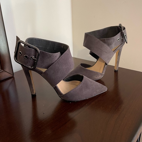 Forever 21 Shoes - Forever 21 Gray Stilettos Size 8